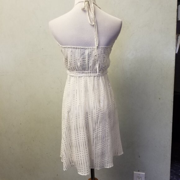 Jump Girl polka dot halter ruffled dress  women's size Small (Z-1) - Picture 4 of 8